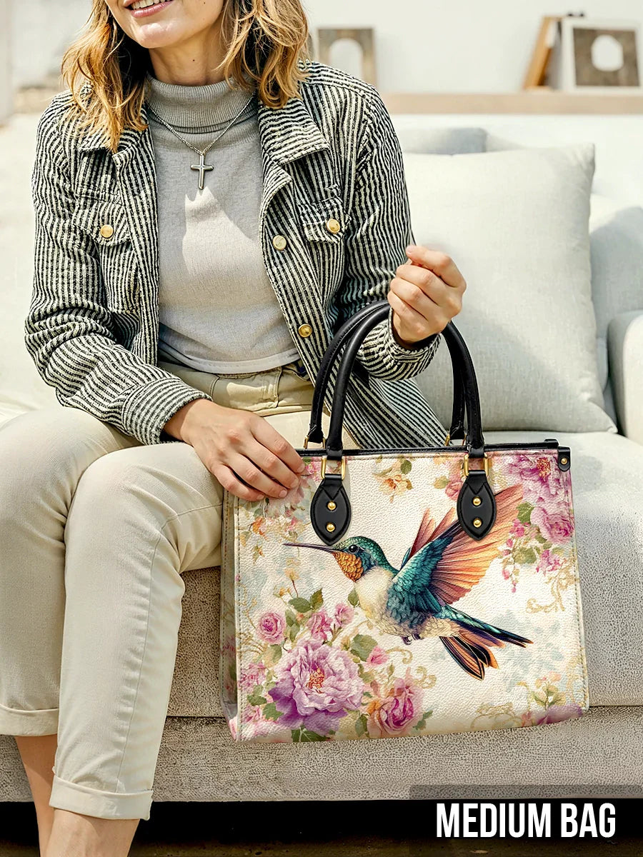 Shineful Leather Bag Ethereal Flight Hummingbird