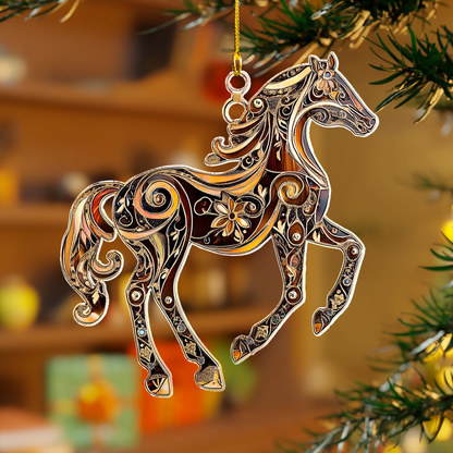 Shineful 2D Acrylic Ornament - Luminous Folk Horses