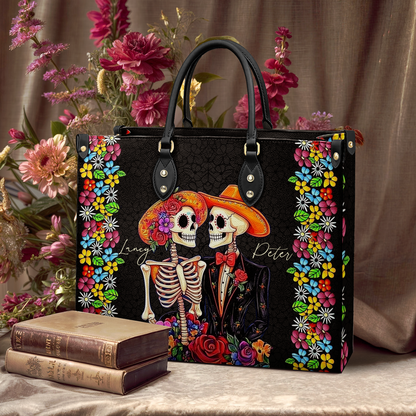 Shineful Leather Bag Vibrant Skull Romance