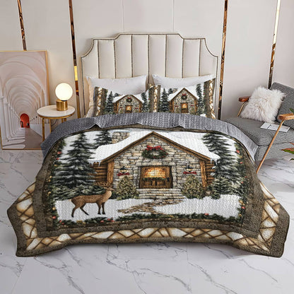 Shineful All Season Quilt 3-Piece Set Cozy Cabin