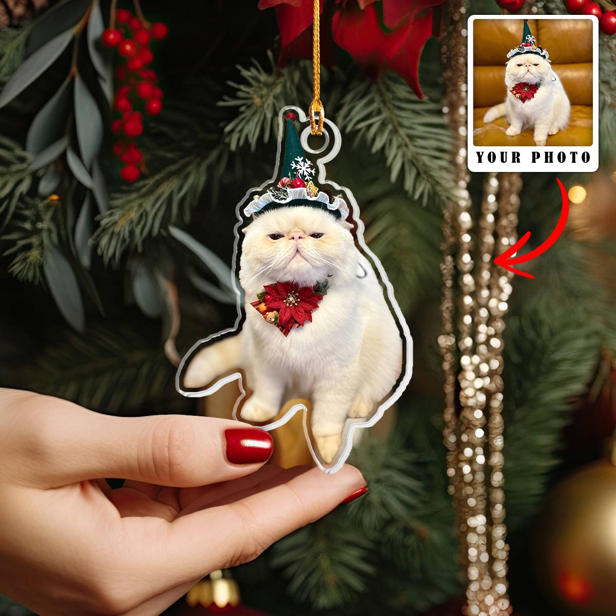 Shineful Decoration Ornament Upload Photo My Pet