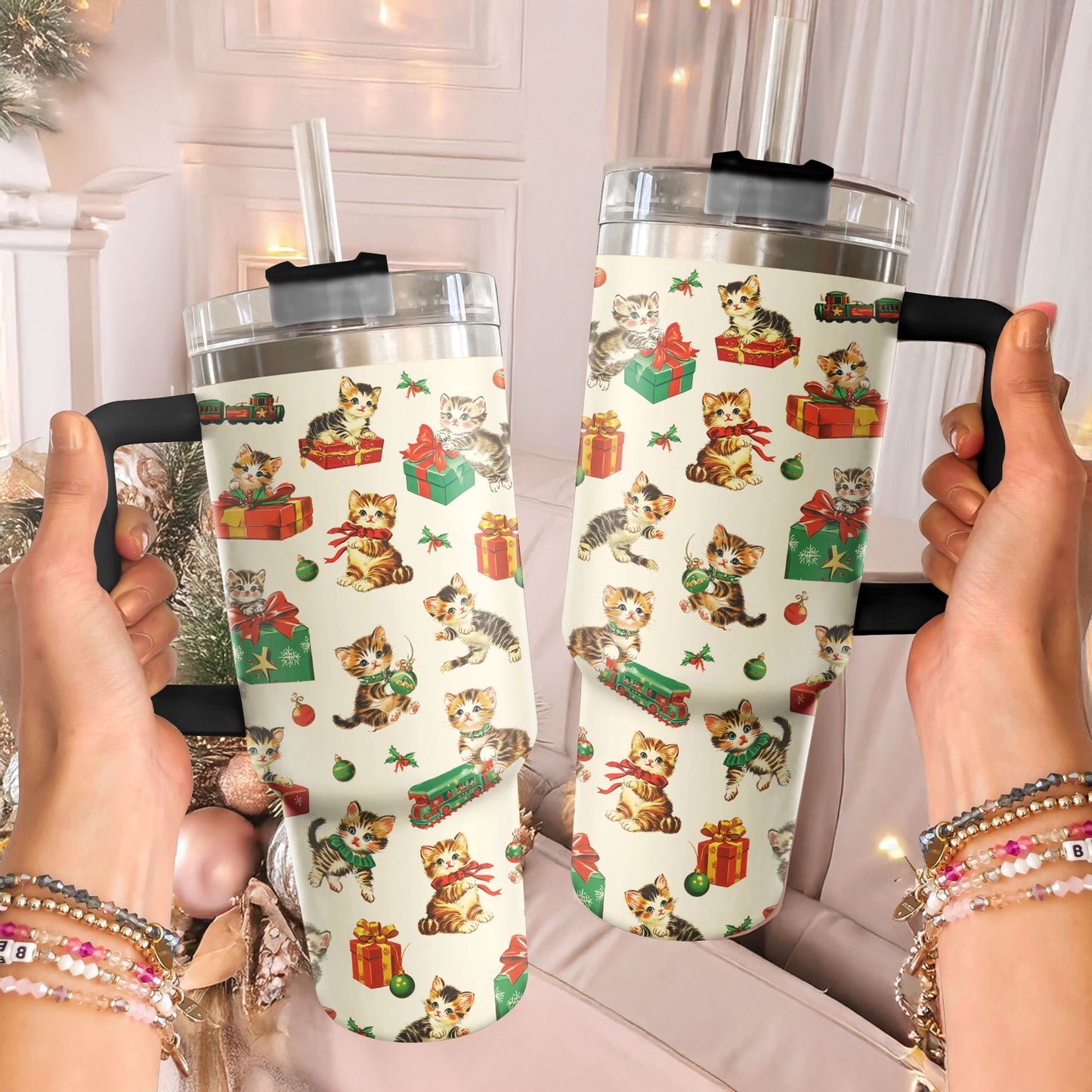 Shineful Tumbler Xmas Kitty