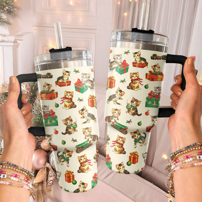 Chaton de Noël Shineful Tumbler