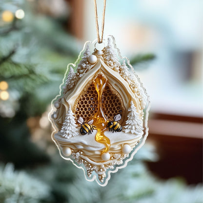 Shineful 2D Acrylic Ornament - Bee-lieve in Magic Beehive Collection