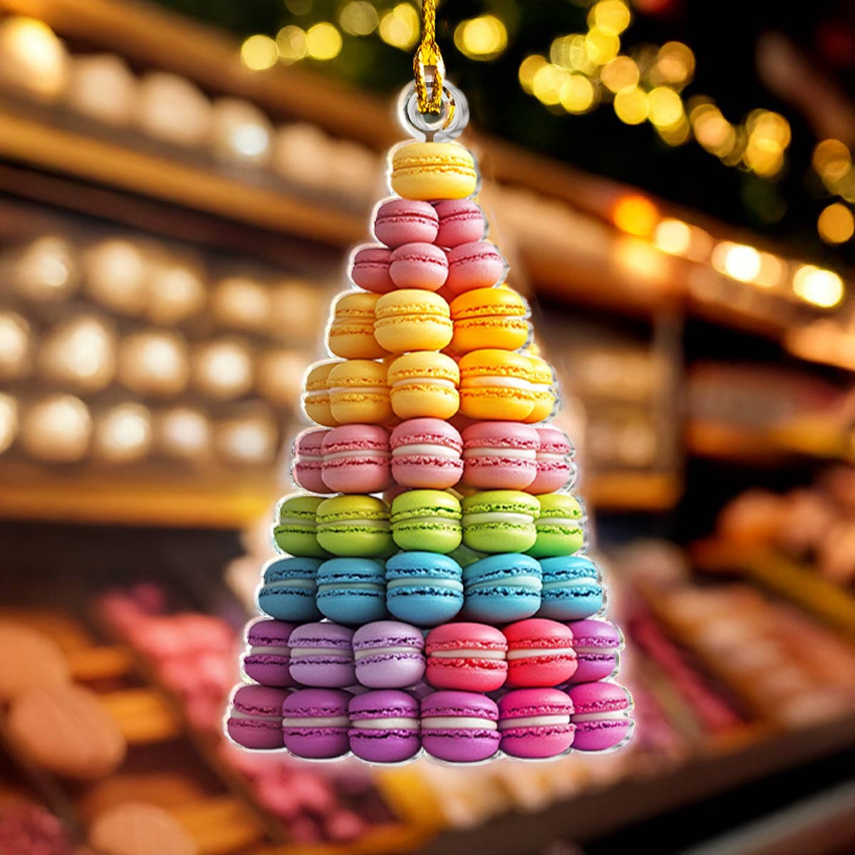 Shineful Acrylic Ornament Macaron Christmas Tree