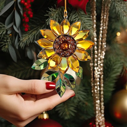 Shineful 2D Acrylic Ornament Sunflower Golden Rays of Joy