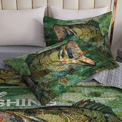 Shineful All Season Quilt 3-Piece Set Gone Fishing