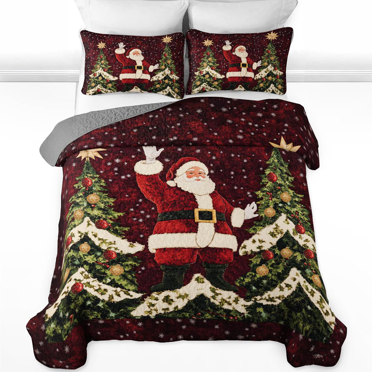 Shineful All Season Quilt 3-teiliges Set - Weihnachtsmann