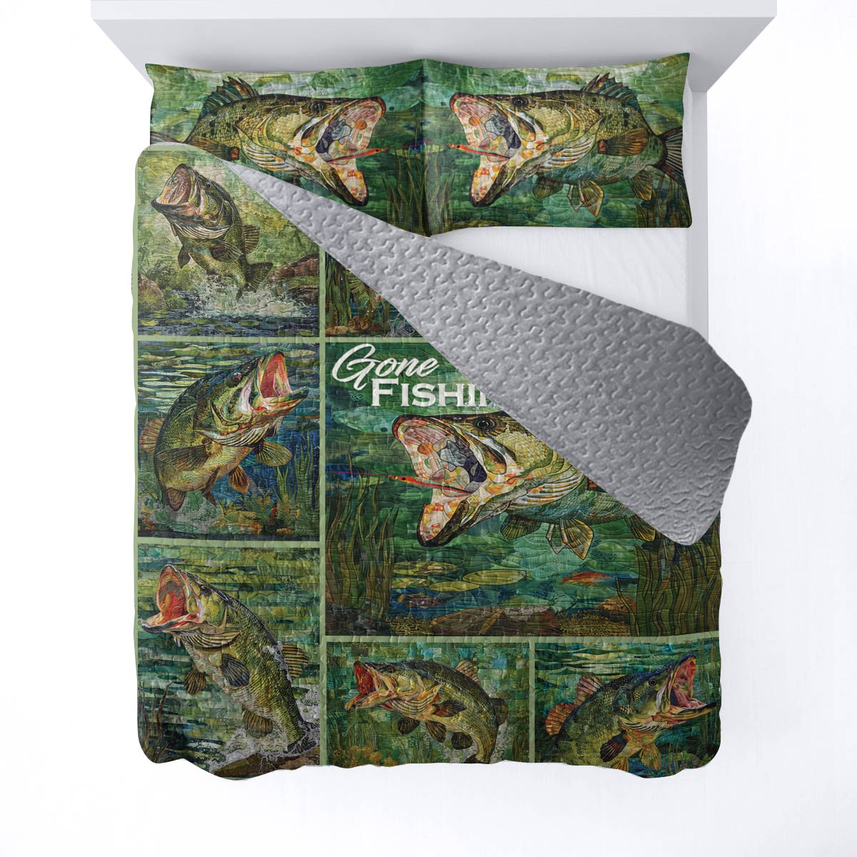 Shineful All Season Quilt 3-Piece Set Gone Fishing