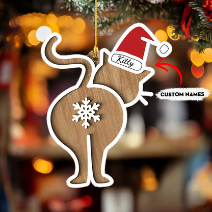 Shineful 2D Acrylic Ornament Personalized Cat Festive Feline Fun