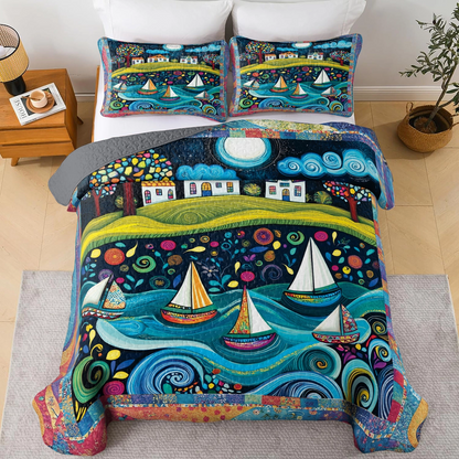 Shineful All Season Quilt 3-Piece Set - Sail into Dreamland