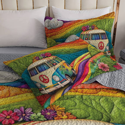 Shineful All Season Quilt 3-Piece Set Road to Rainbow