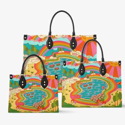 Shineful Leather Bag Rainbow Grove