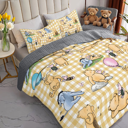 Shineful All Season Quilt 3-Piece Set Sunny Days with Pooh