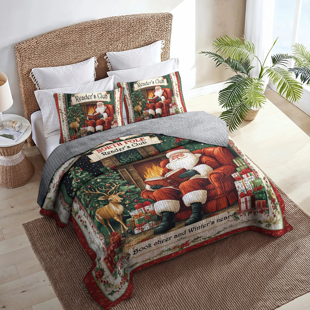 Shineful All Season Quilt 3-Piece Set Winter Wonderland Reader's