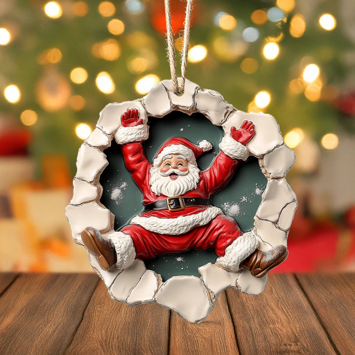 Shineful 2D Acrylic Ornament Santa's Grand Entrance