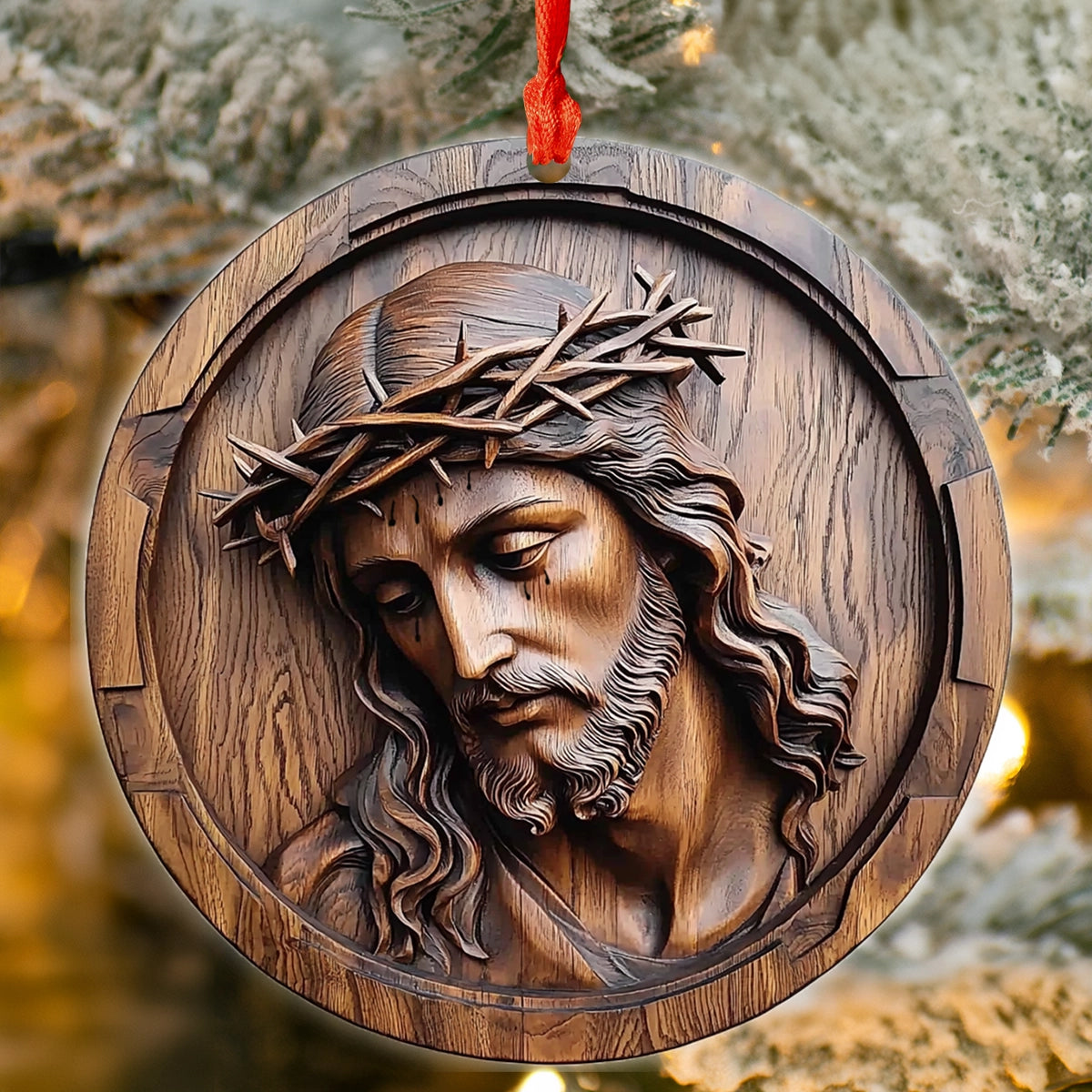 Shineful 2D Acrylic Ornament Savior Relief Christ Sacred