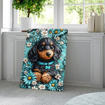 Shineful 2D Metal Sign Dreamy Dachshund