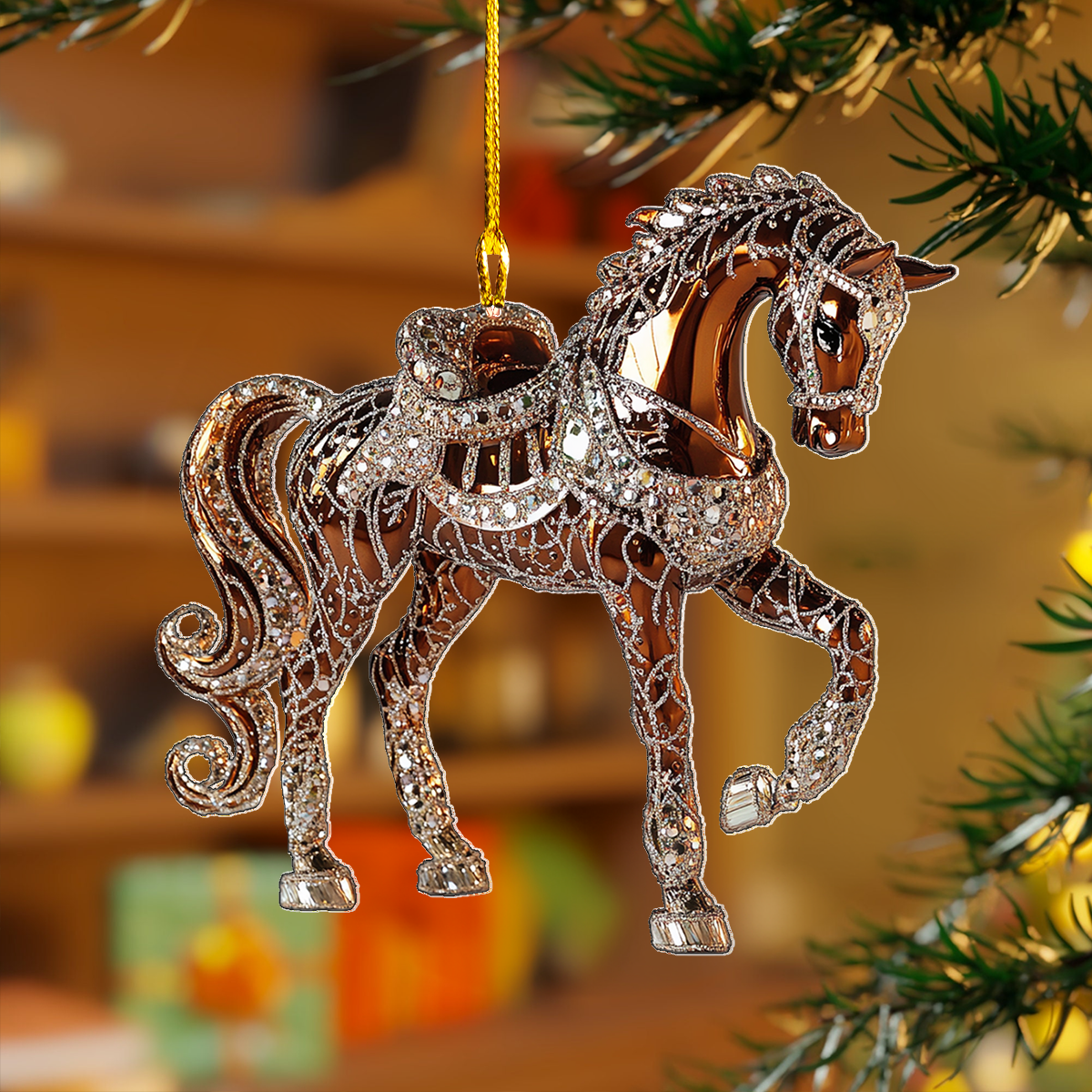 Shineful 2D Acrylic Ornament - The Sparkling Horse Quartet