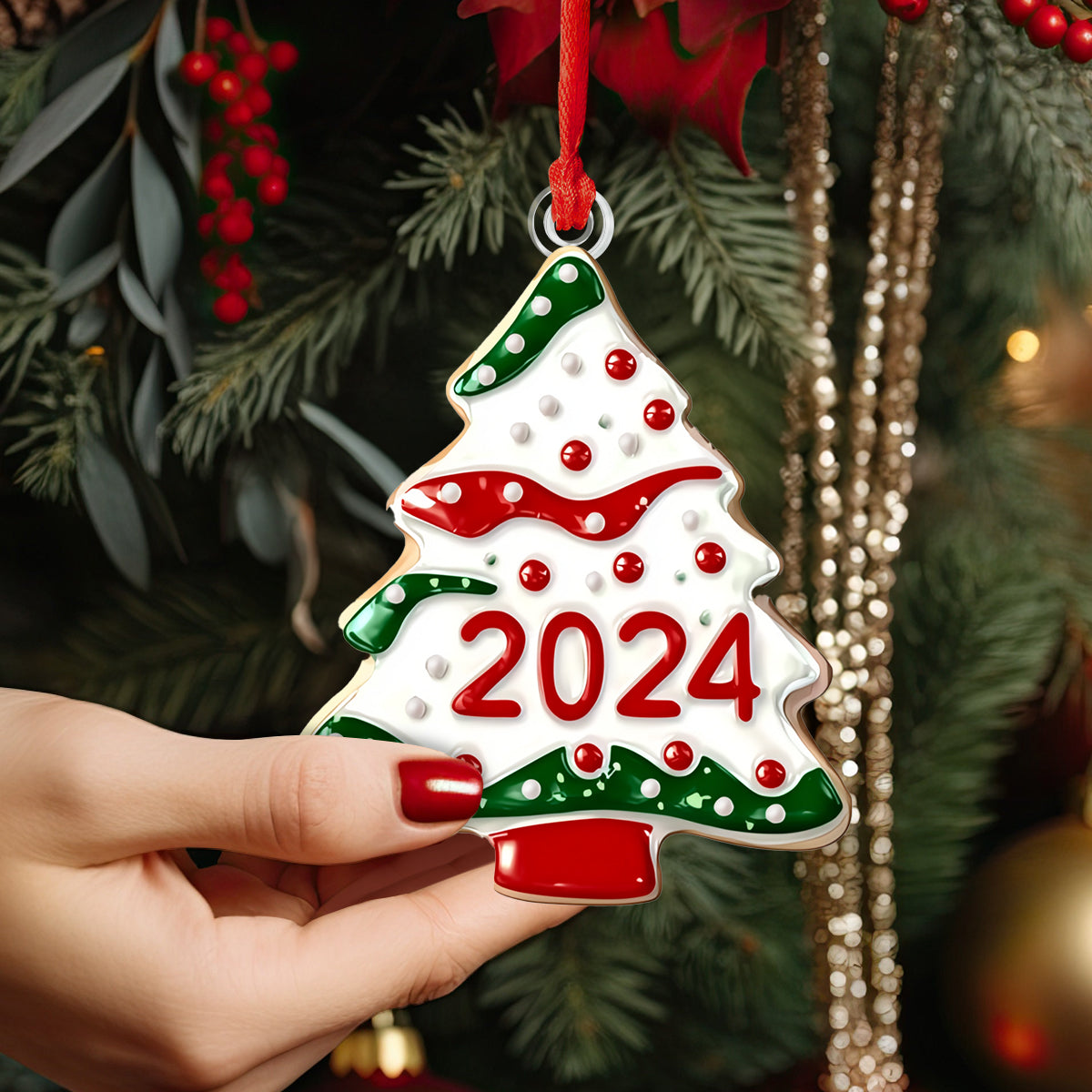 Shineful Personalized 2D Acrylic Ornament - 2024 Christmas Tree