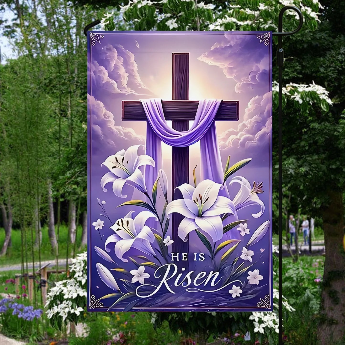 Shineful Garden Flag 12" x 18" Cross of Grace