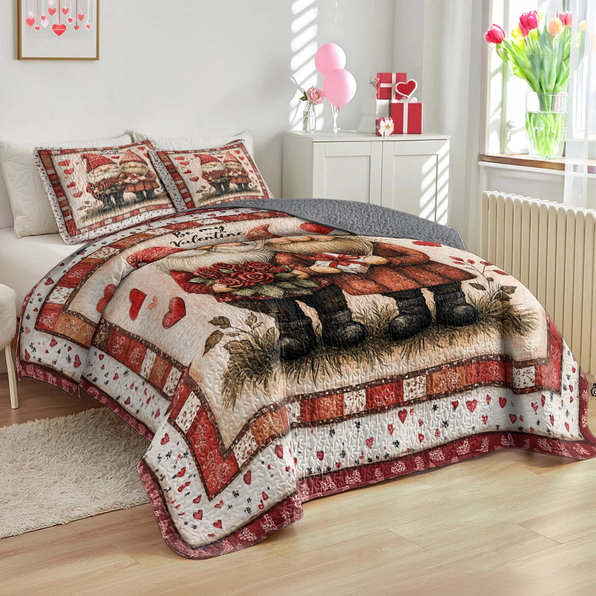 Shineful All Season Quilt 3-Piece Set - Gnome Sweet Love