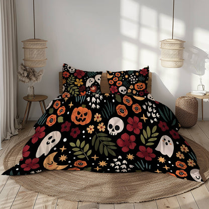 Shineful 3 Pieces Duvet Cover Set Spooky Chic