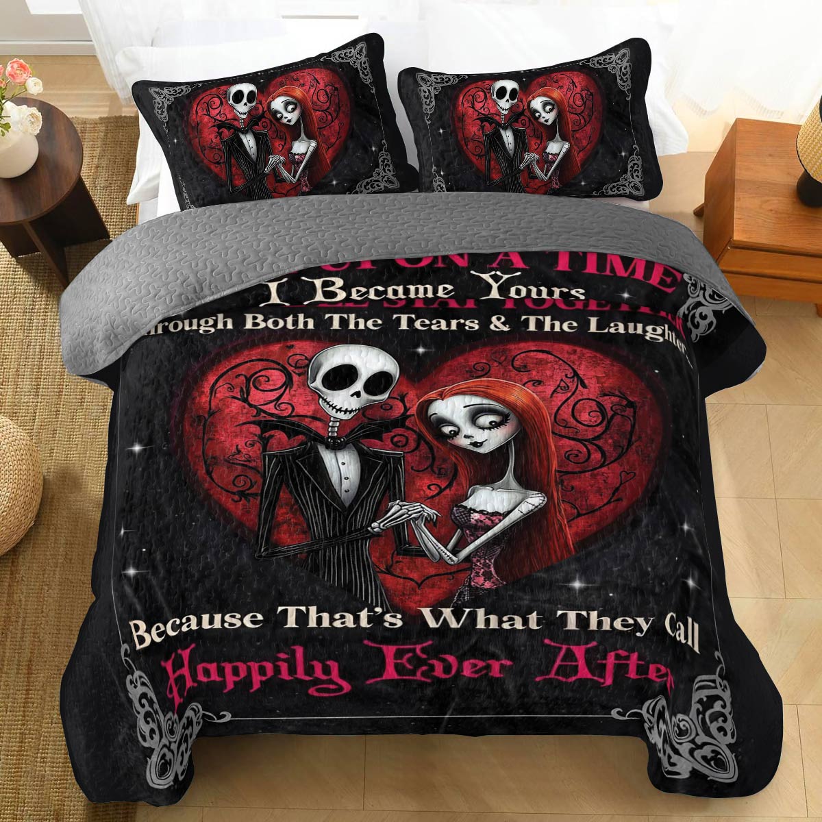 Shineful All Season Quilt 3-Piece Set Spooky Sweethearts