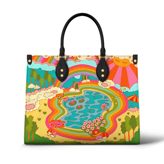 Shineful Leather Bag Rainbow Grove