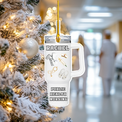 Shineful Personalized 2D Acrylic Ornament Nurse Tumbler Essentials