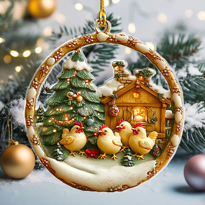 Shineful Acrylic Ornament Cozy Christmas