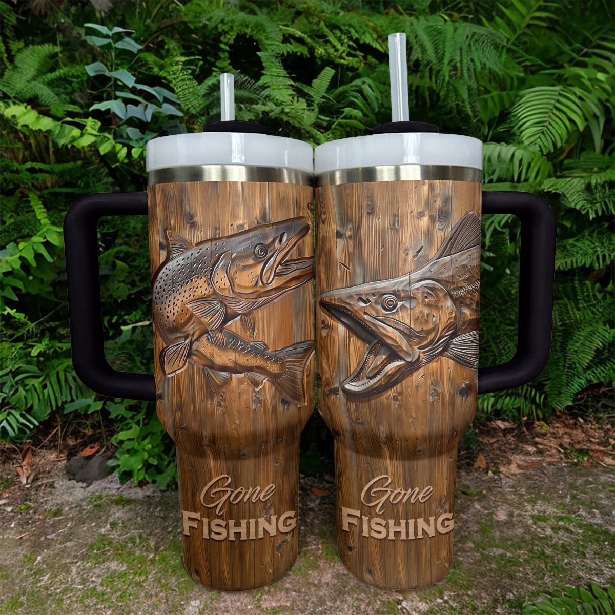 Shineful Tumbler Trout Gone Fishing