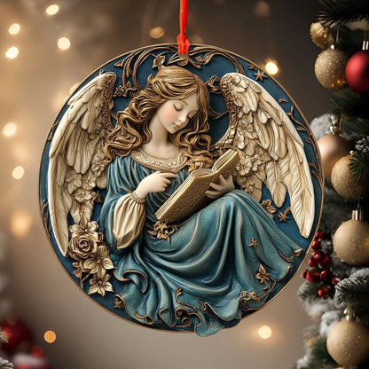 Shineful 2D Acrylic Ornament Angel's Serenity Christmas