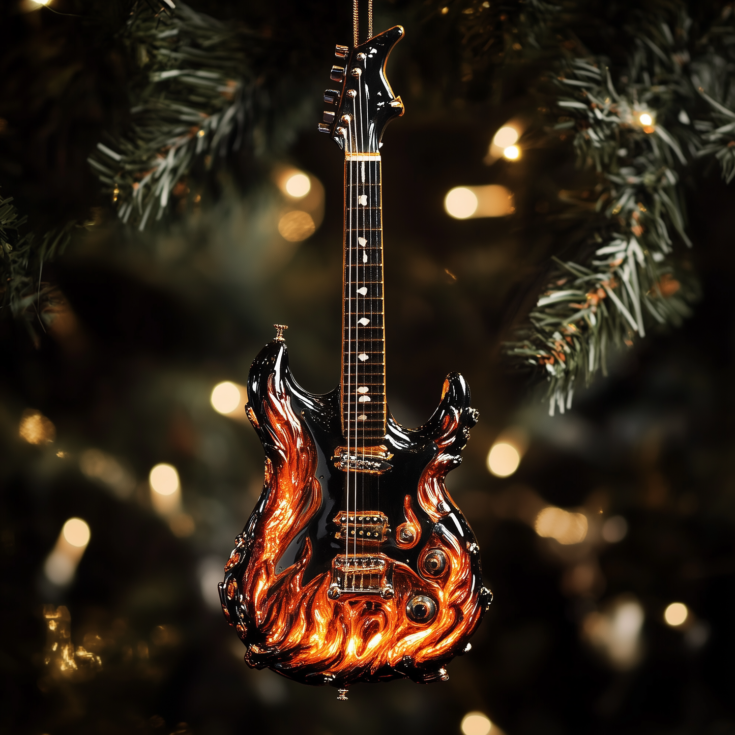 Shineful 2D Acrylic Ornament - Blazing Guitar Collection