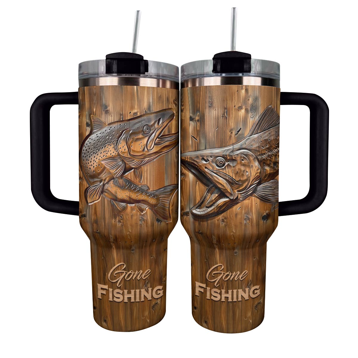 Shineful Tumbler Trout Gone Fishing