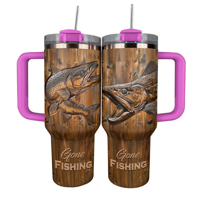 Shineful Tumbler Trout Gone Fishing