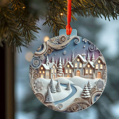 Shineful 2D Acrylic Ornament Cozy Christmas