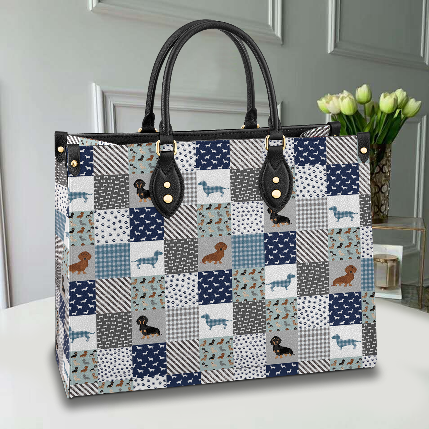 Shineful Leather Bag Dachshund Delight