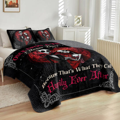 Shineful All Season Quilt 3-Piece Set Spooky Sweethearts