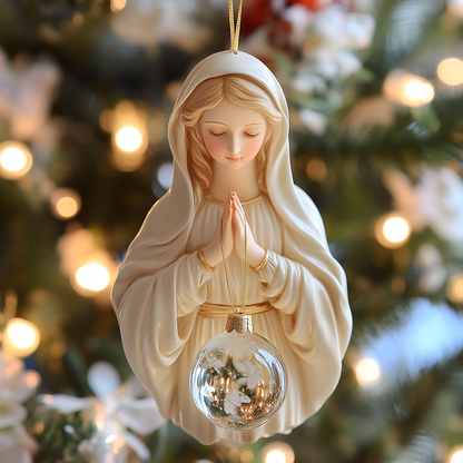 Shineful 2D Acrylic Ornament - Holy Mary Christmas