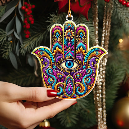 Shineful 2D Acrylic Ornament - Hamsa Hand