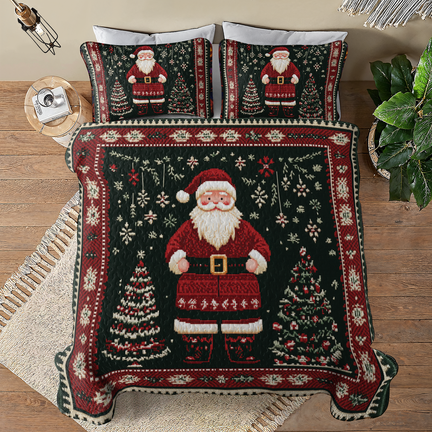 Shineful All Season Quilt 3-Piece Set Cozy Christmas