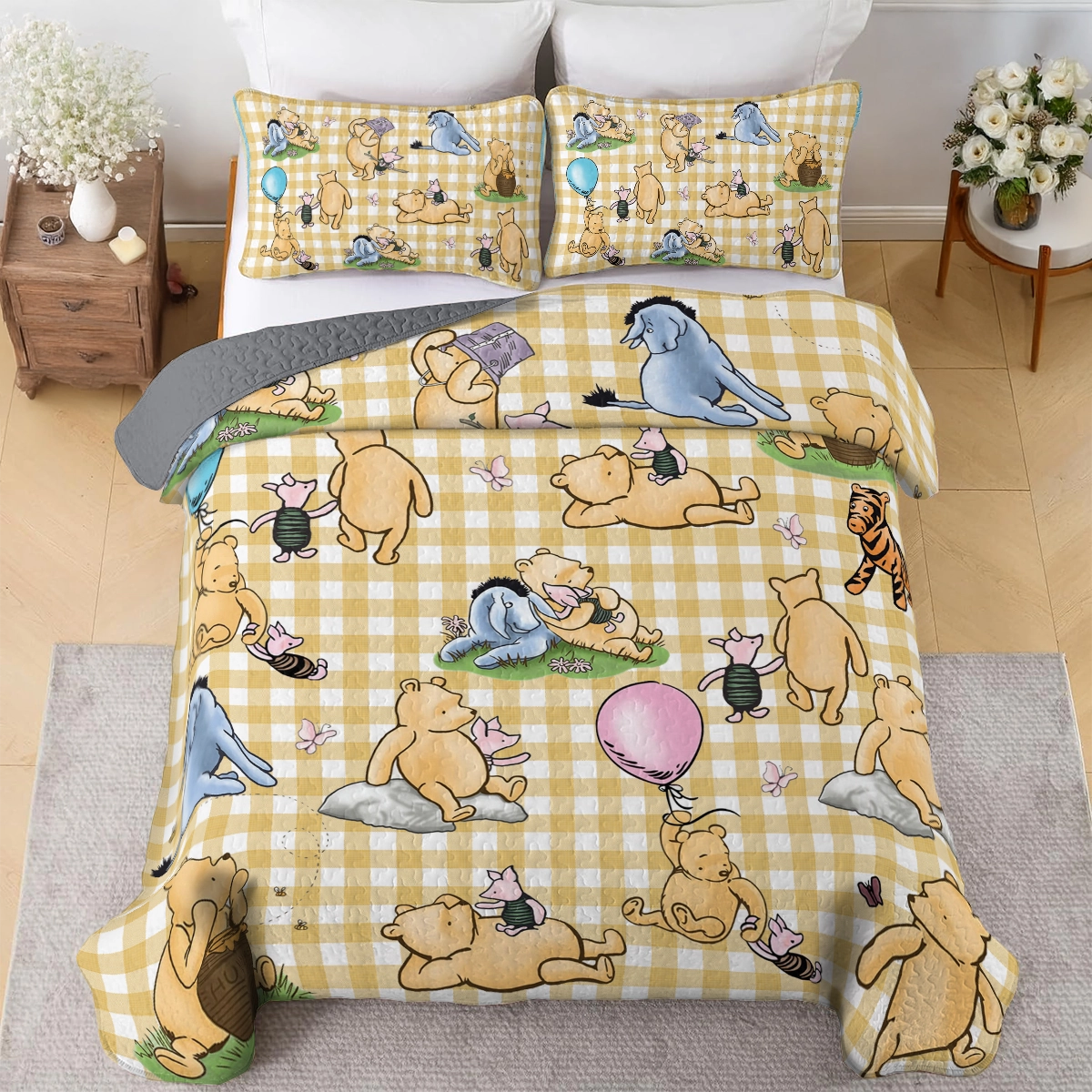 Shineful All Season Quilt 3-Piece Set Sunny Days with Pooh