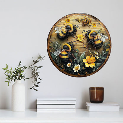 Shineful 2D Metal Sign Bee Beautiful