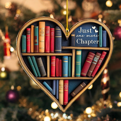 Shineful 2D Acrylic Ornament Love Reading Just One More Chapter