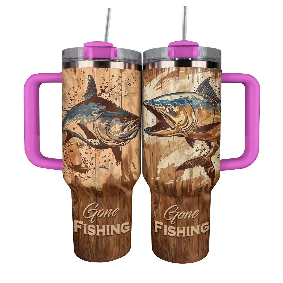 Shineful Tumbler Thon Rouge Gone Fishing