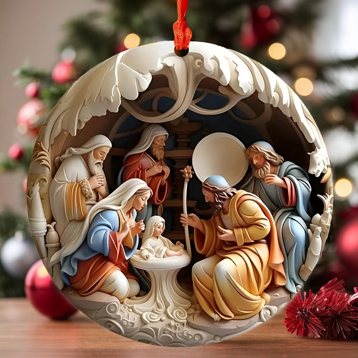 Shineful 2D Acrylic Ornament Bethlehem Blessing Nativity