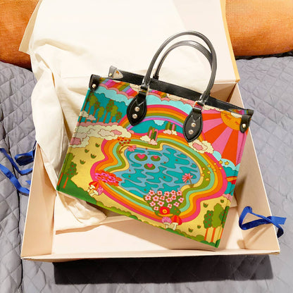 Shineful Leather Bag Rainbow Grove