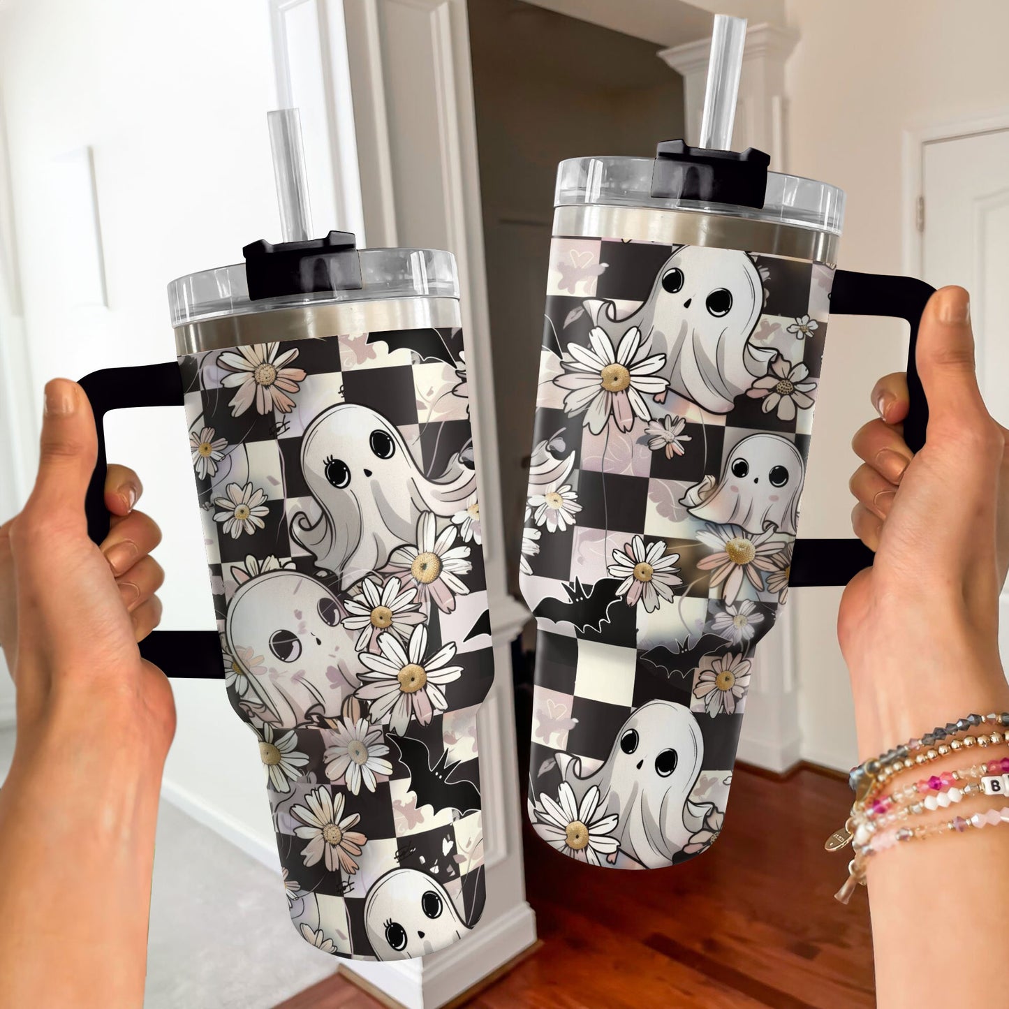 Shineful Tumbler Floral Ghosts