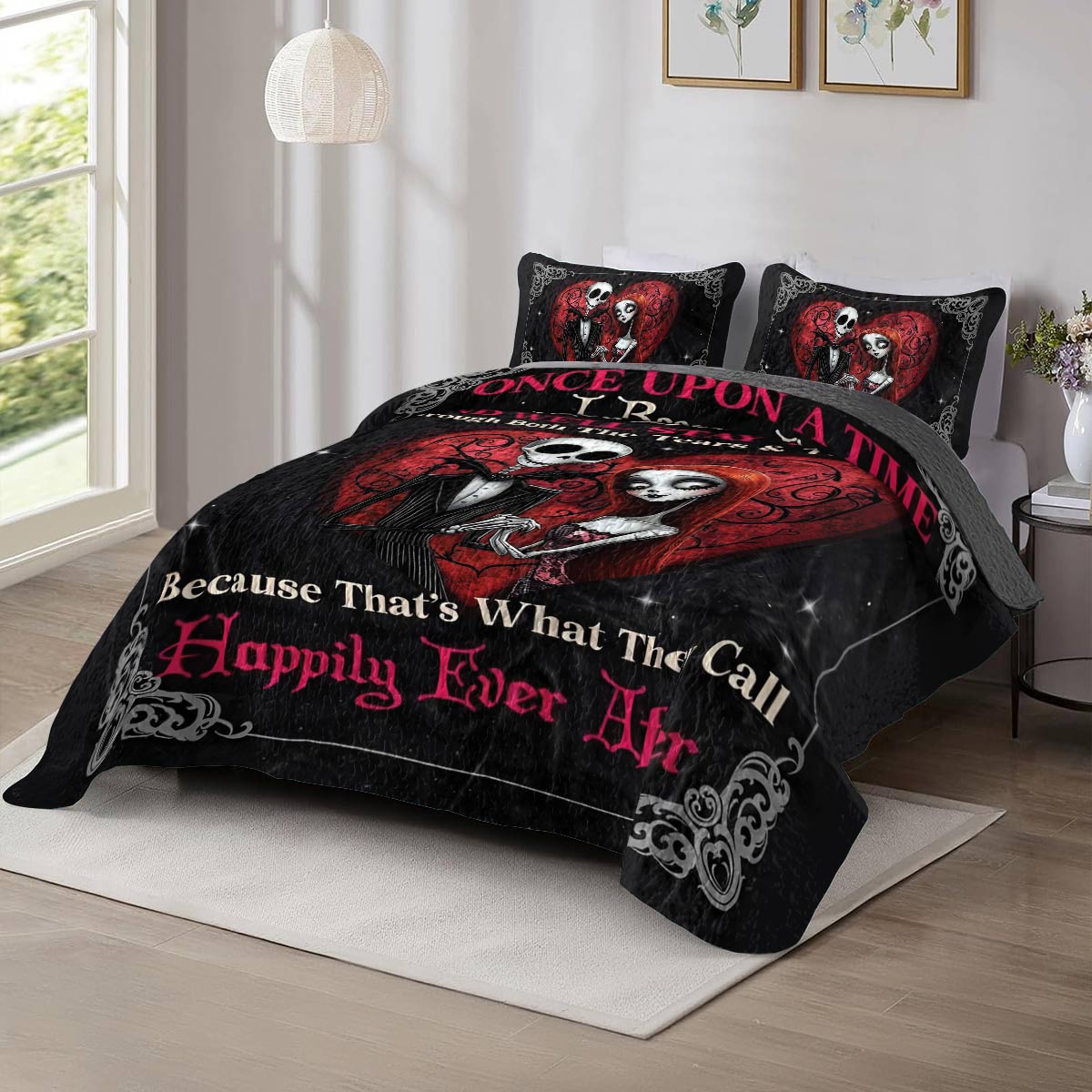 Shineful All Season Quilt 3-Piece Set Spooky Sweethearts